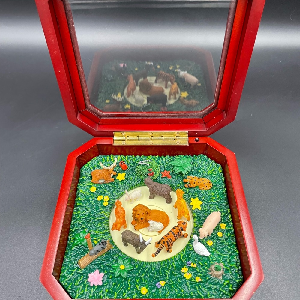 Mr. Christmas animals animated music box inspirational - Picture 4 of 11